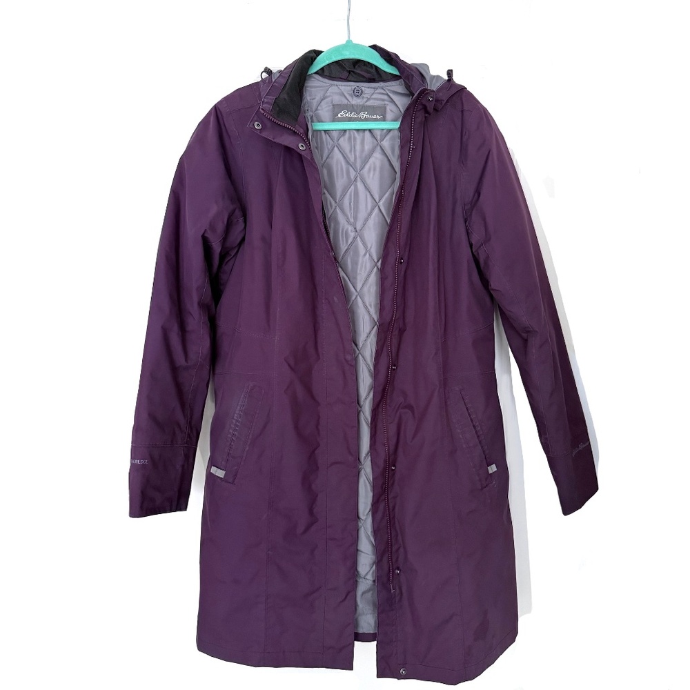 Eddie Bauer Women’s L Tall Purple 3-in-1 Jacket w/ Removable Liner - Picture 4 of 13